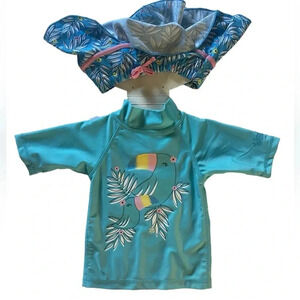 UVSkinz NWOT UPF 50+ Sunwear Girls Swimsuit Size 12/18 Months
